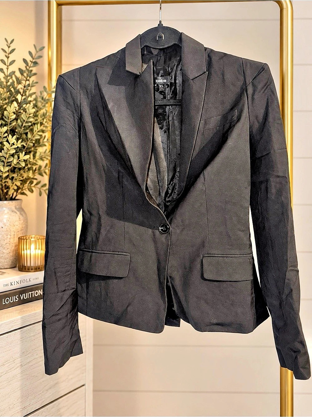 Bebe Black Blazer Size 4